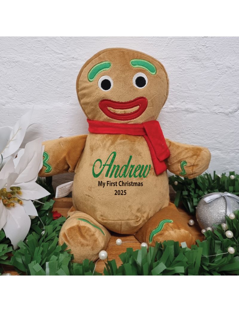  Personalised Christmas Gingerbread Man Plush