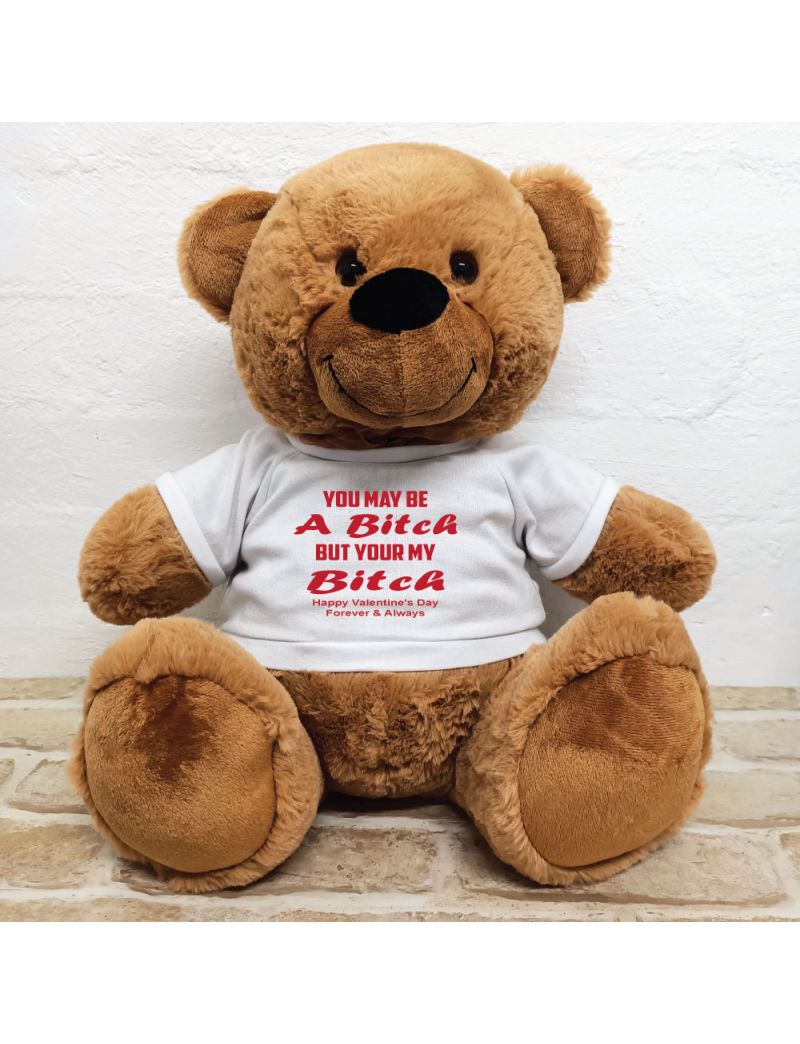 Valentines Day Bear You may Be A - 40cm  Brown
