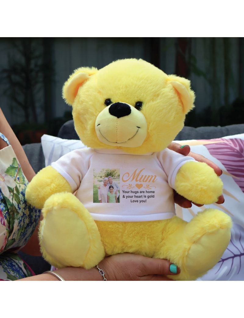 Mum Photo Bear Yellow 30cm