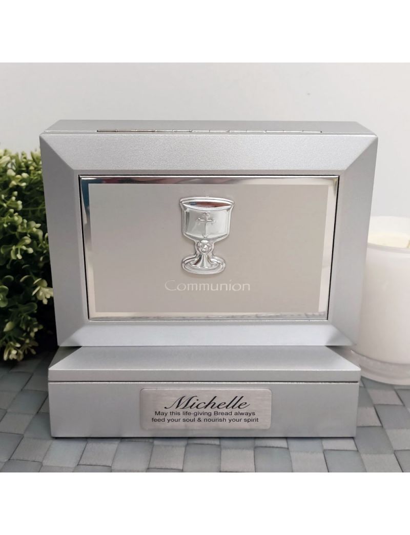 Personalised Communion Memories Photo Box