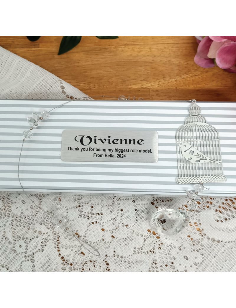 Personalised Coach Suncatcher -Bird Cage