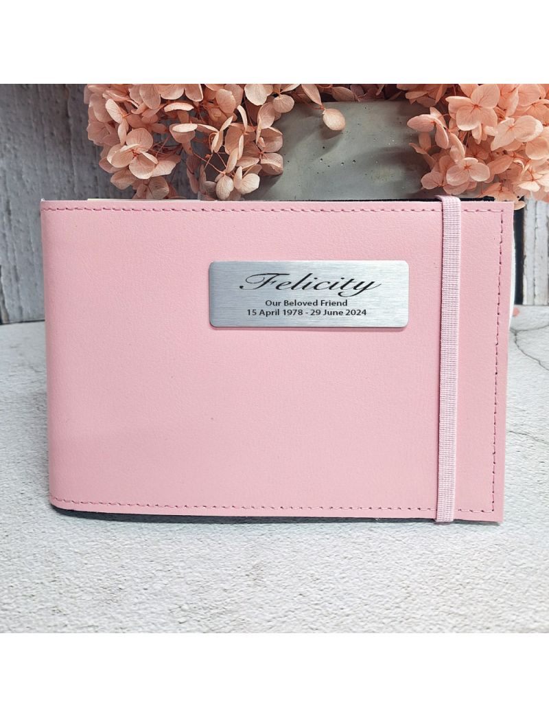 Personalised Memorial Brag Photo Album - Pink