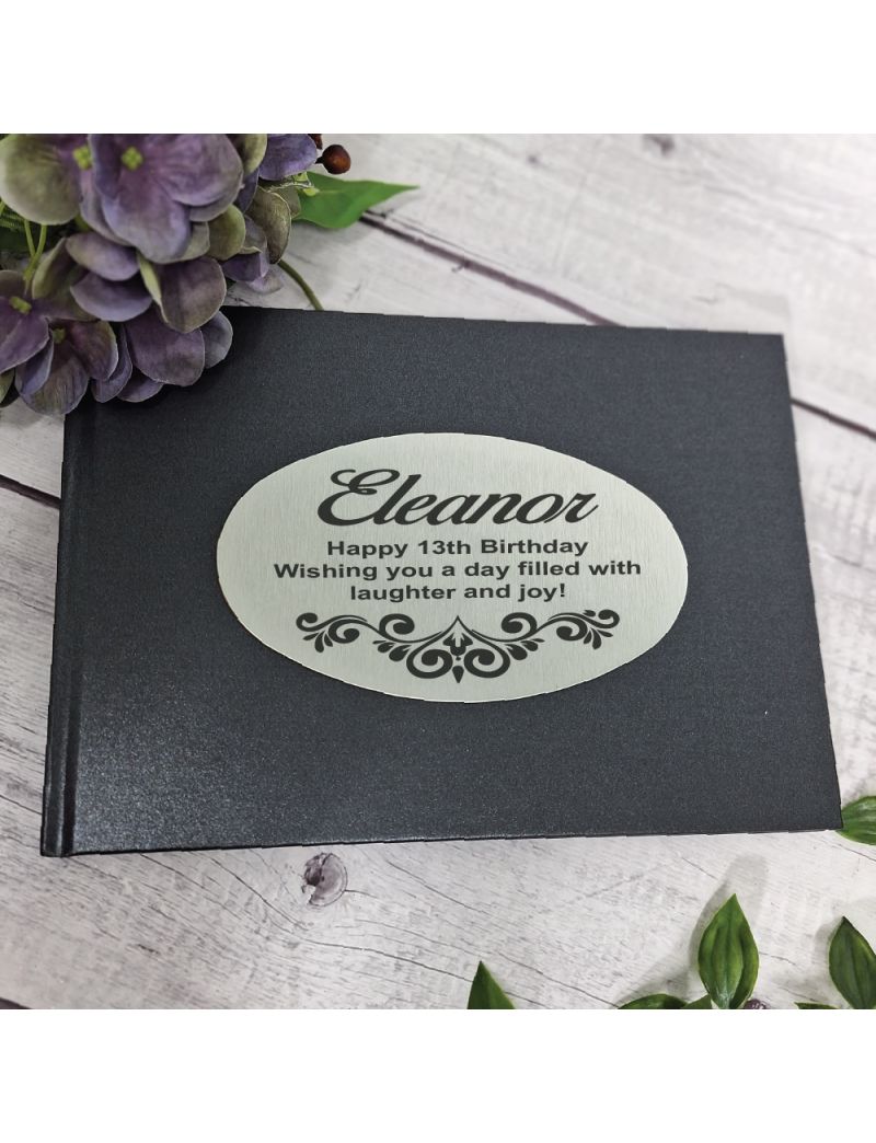 13th Birthday Guest Book A5 Black