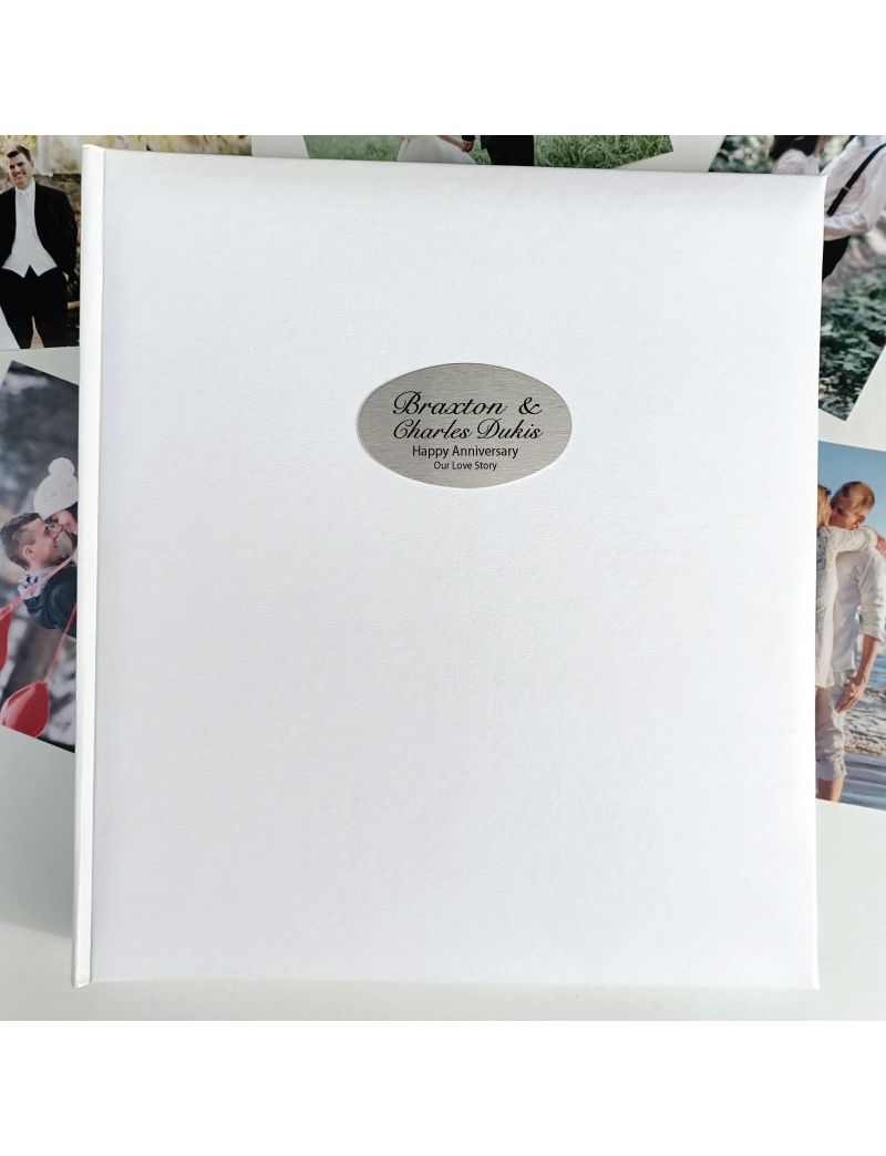 Wedding Anniversary Photo Album 500 White
