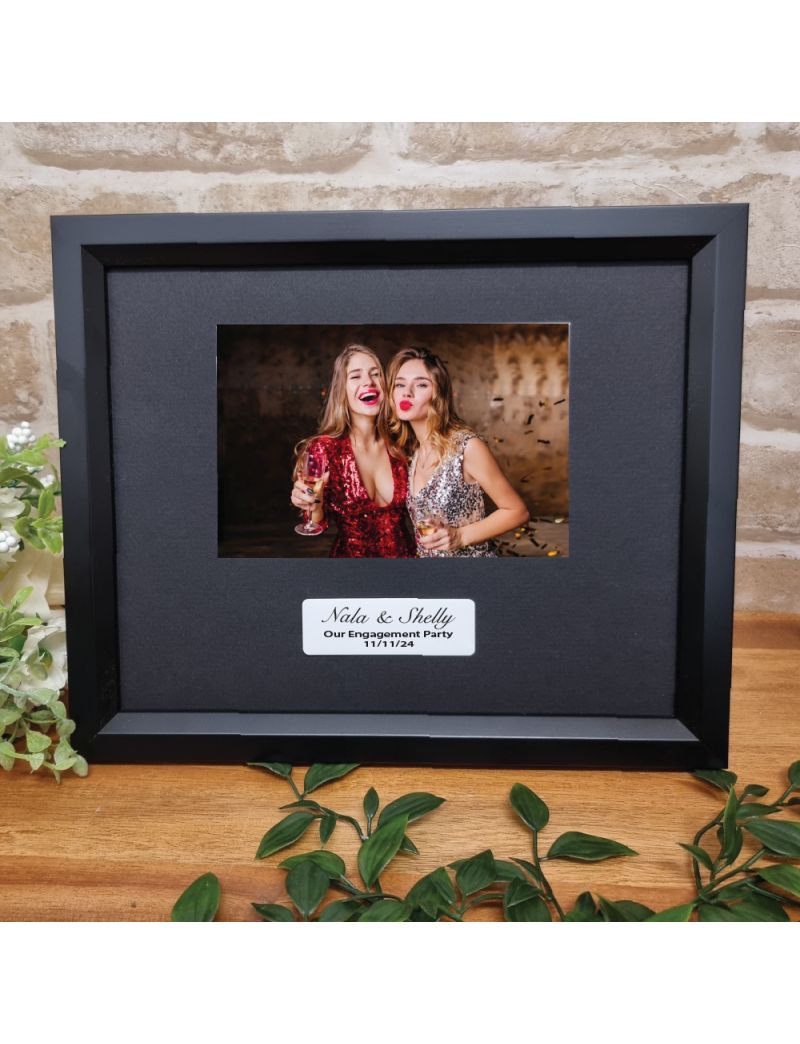 Custom Engagement Frame 4x6 - Black