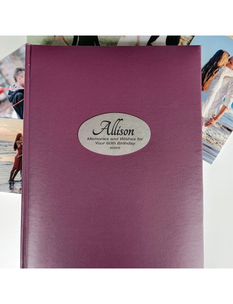 Personalised 60th Birthday Album 300 Photo Rose