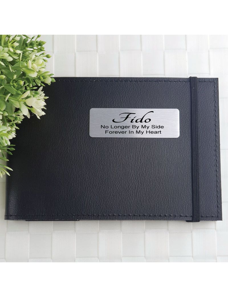 Personalised Memorial Baby Brag Photo Album - Black