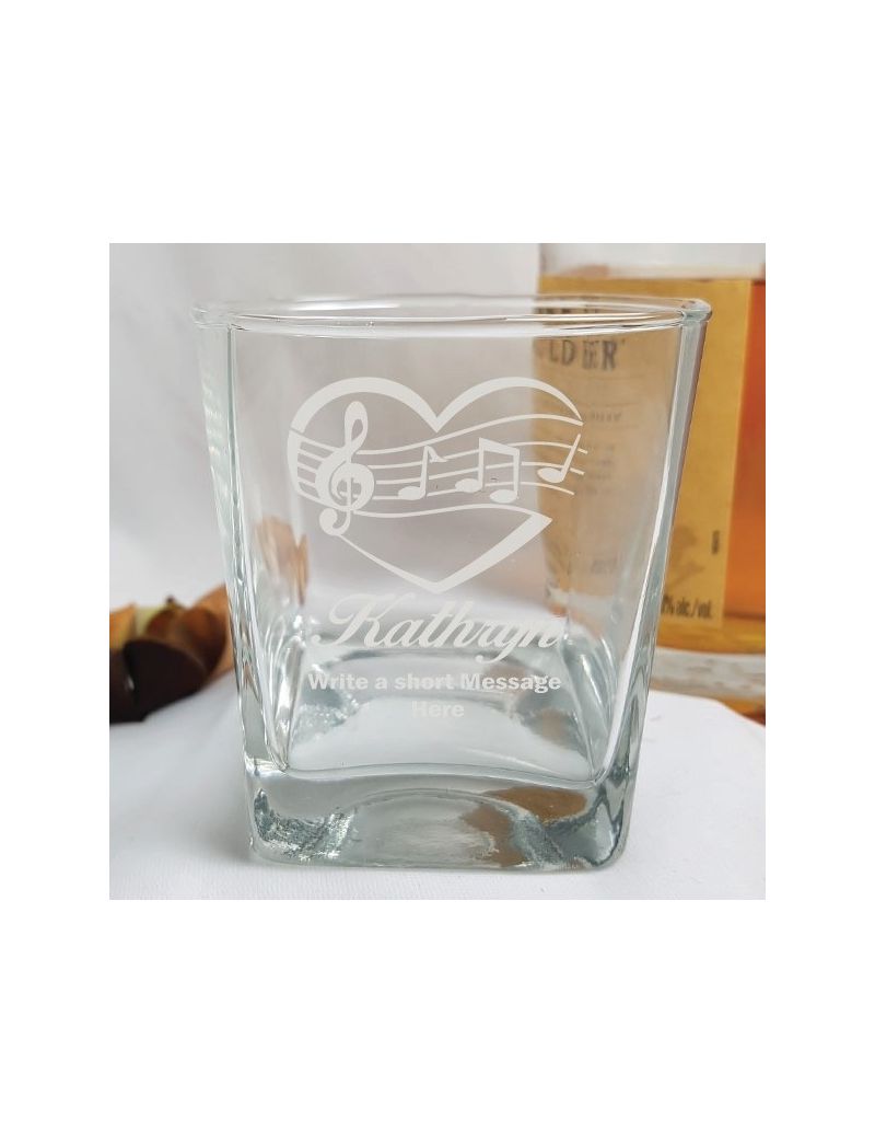  Engraved Personalised Scotch Spirit Glass (F)