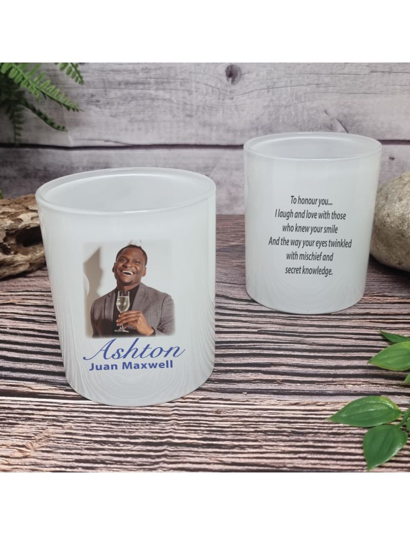 Memorial Photo Candle Holder