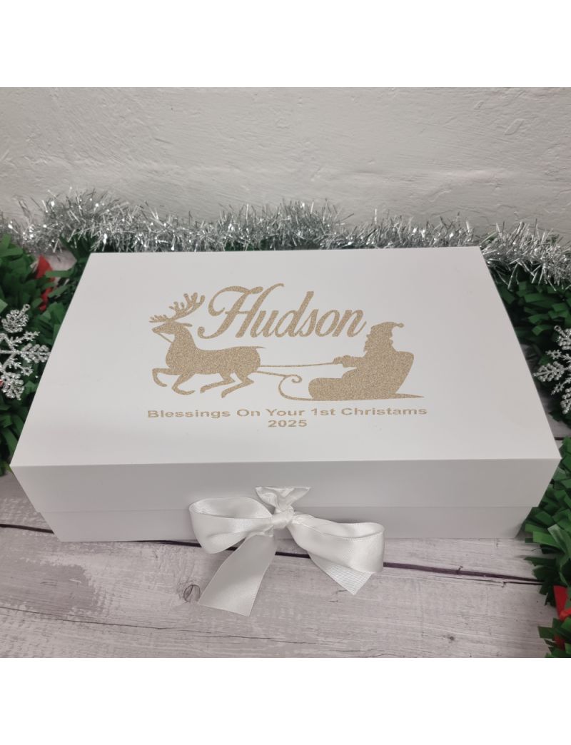 Personalised Christmas Box Sleigh