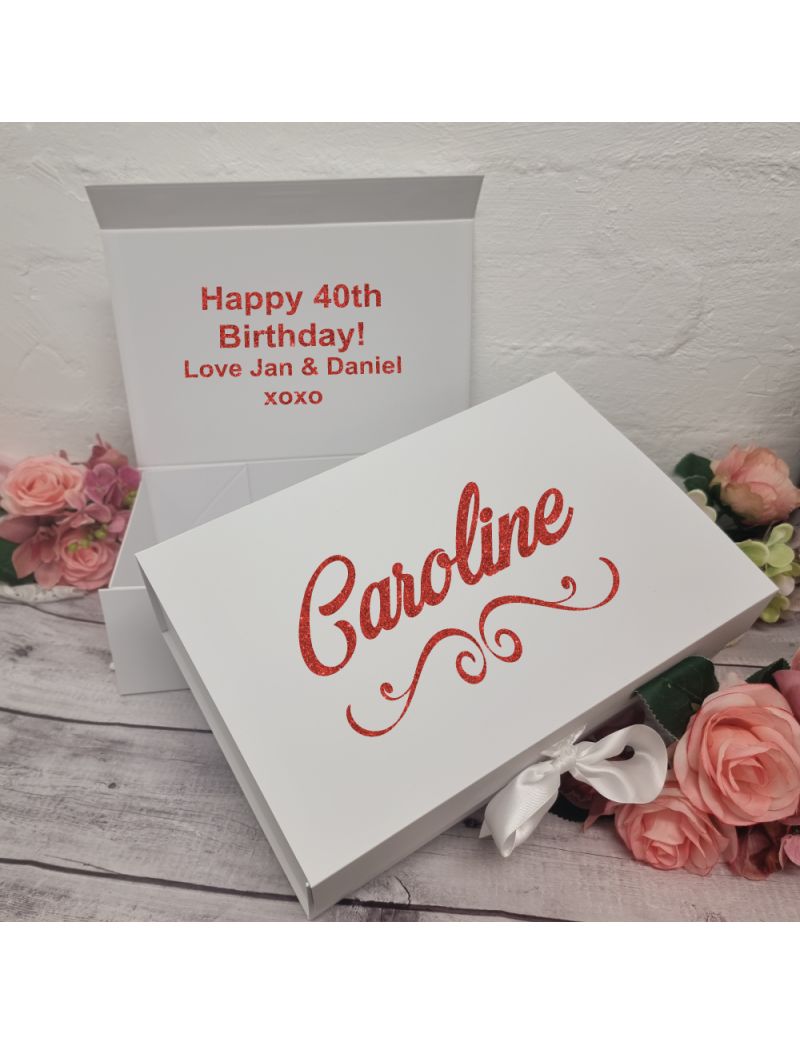 Personalised 40th Birthday Gift Box