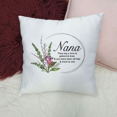 Personalised Nana Cushion Cover - Spring Frame