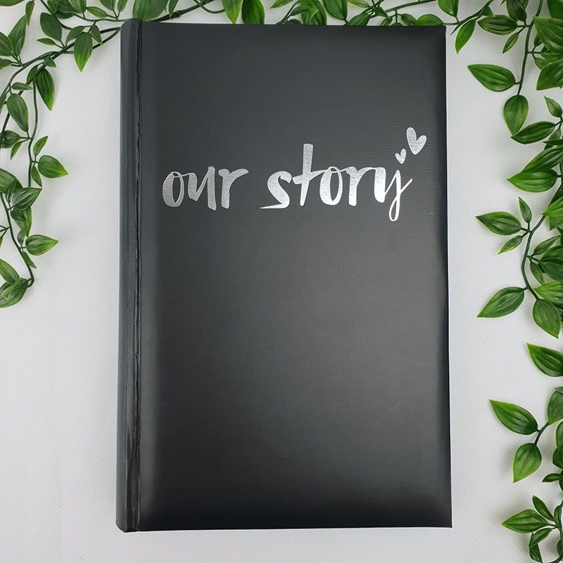 Our Story Photo Album 300 Photos Black