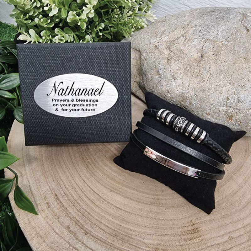 Multilayer Leather Bracelet Graduation Gift Box