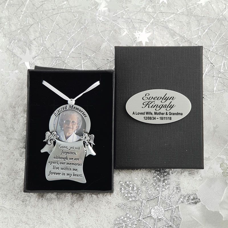 Blessed Memories Memorial Christmas Ornament