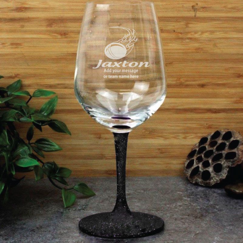 Cricket Coach  Engraved Personalised Wine Glass