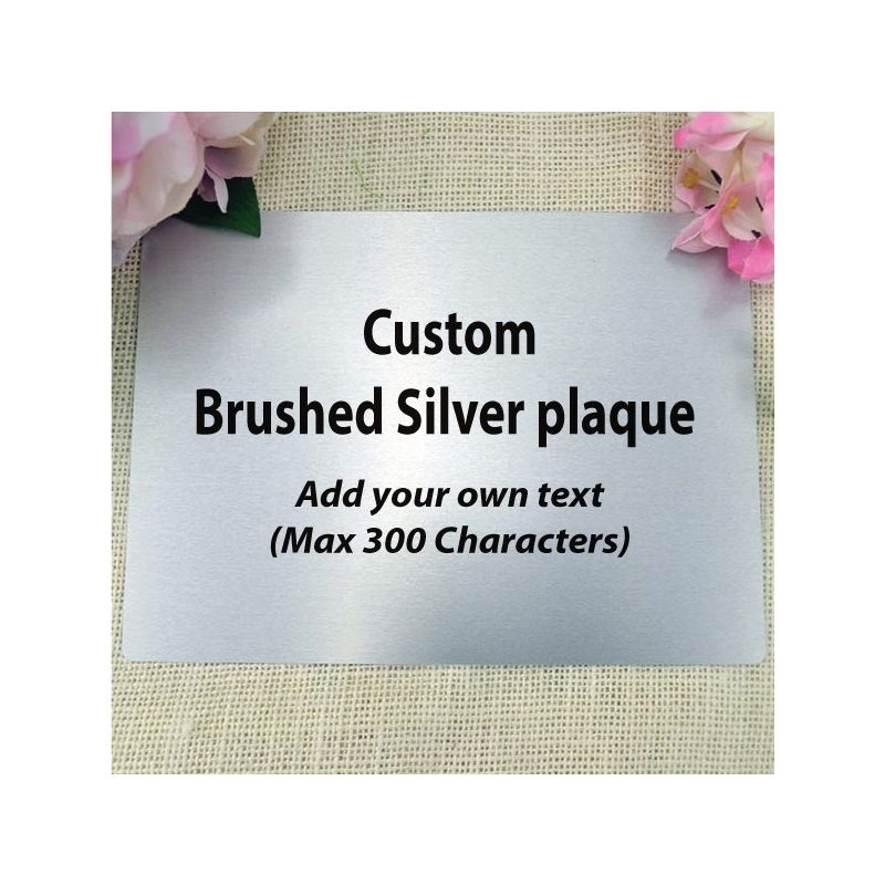 Personalised Metal 5" x 7" Plaque - Any Text