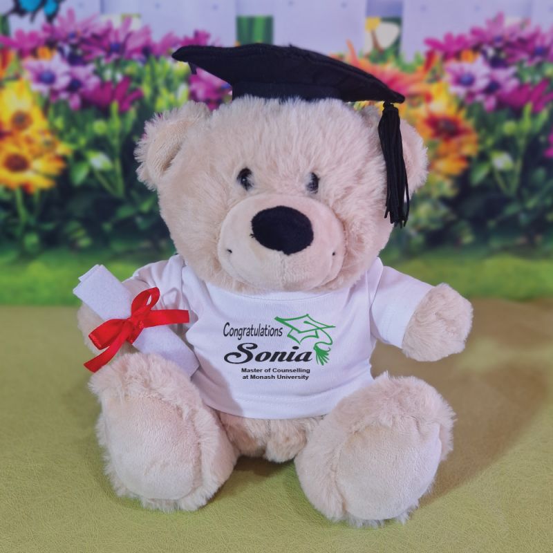 Graduation Bear with Personalised T-Shirt