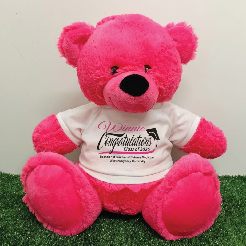 Congratulations Graduation Bear Pink 40cm