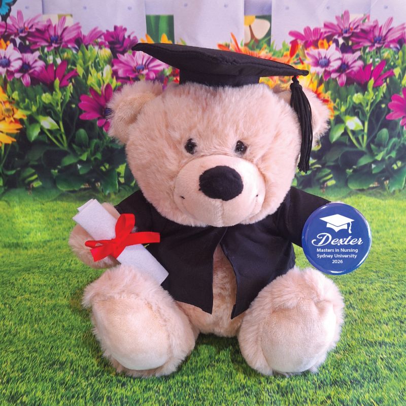 Graduation Bear with Personalised Badge