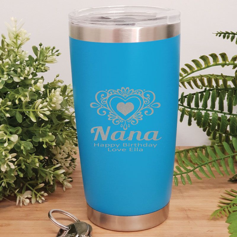 Nan Insulated Travel Mug 600ml Light Blue