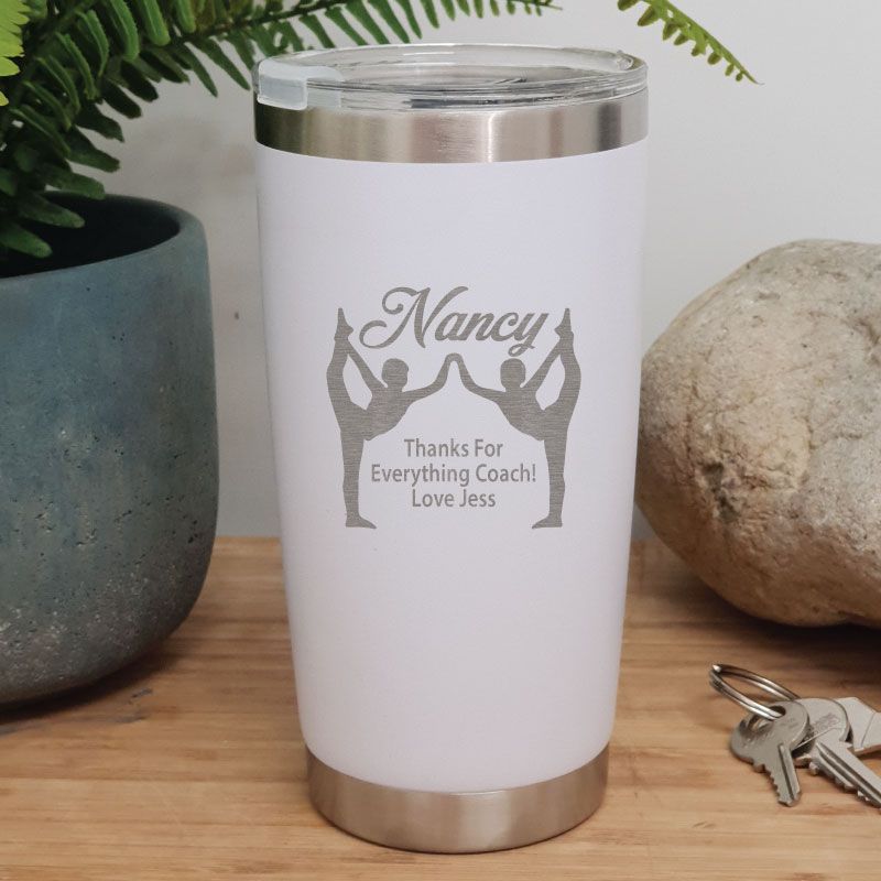 Gymnastic Coach Insulated Travel Mug 600ml White