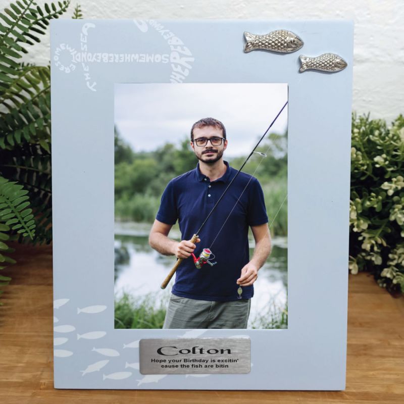 Personalised Birthday Fishing Photo Frame 6x4