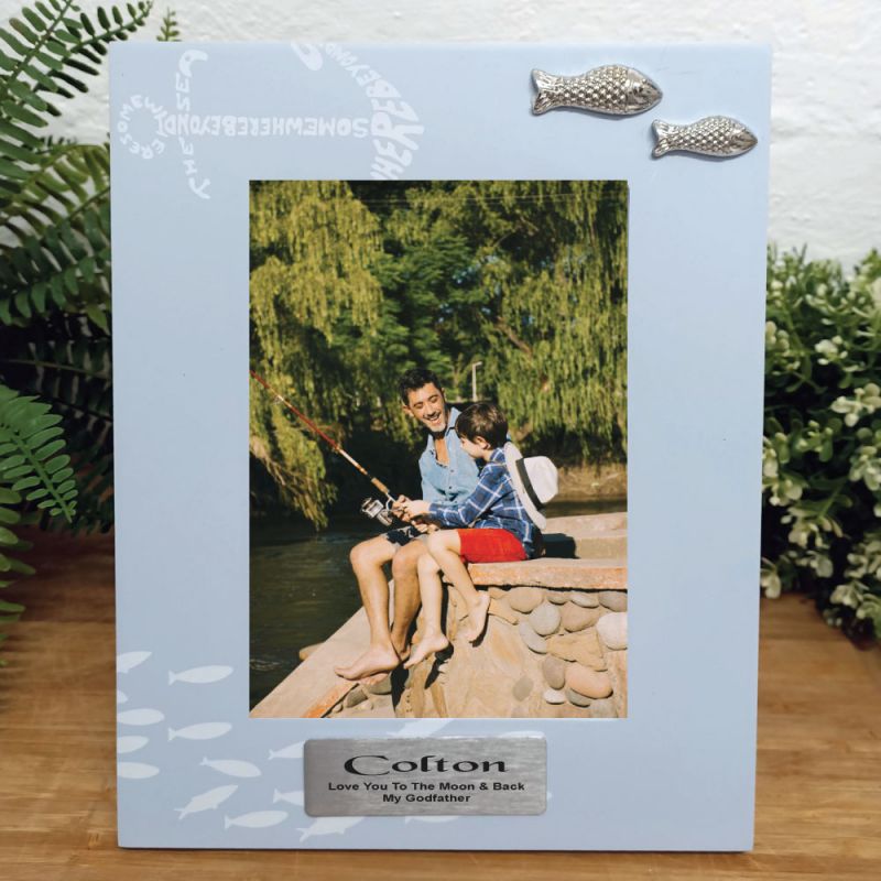 Personalised Godfather Fishing Frame 6x4