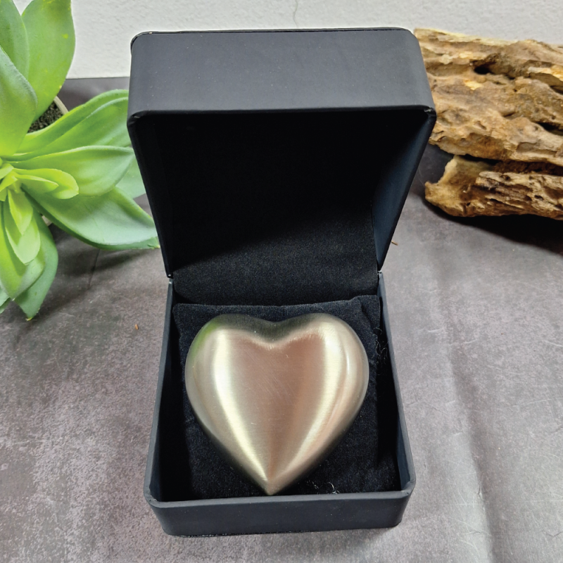 Memorial keepsake Urn For Ashes Pewter Heart