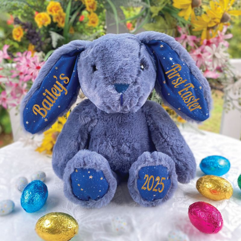 Easter Bunny Rabbit Plush Toy Breeze Blue