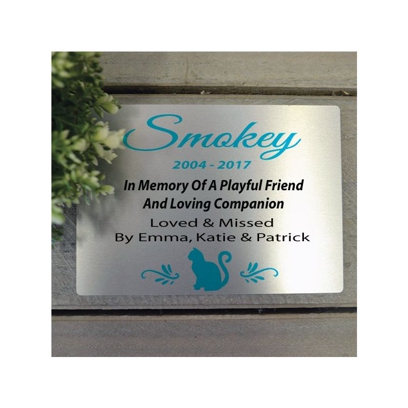 Personalised Cat Memorial Plaque 