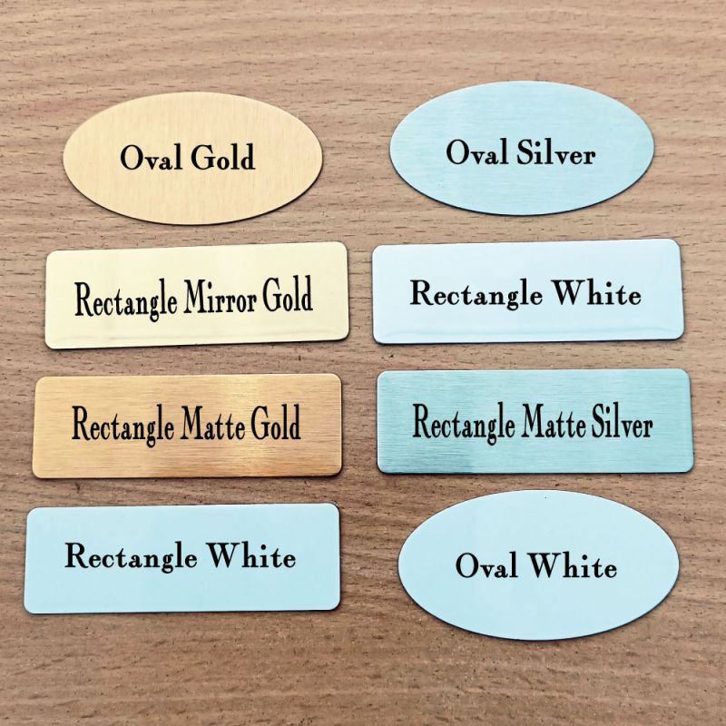 Personalised Replacement Metal Name Plaque