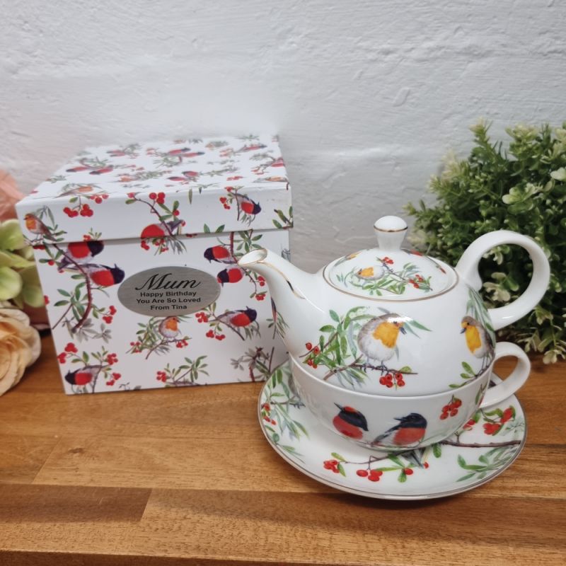 Red Robin Tea For One in Mum Gift Box