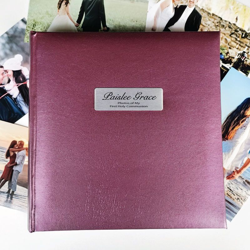 Personalised First Holy Communion Photo Album Rose 200