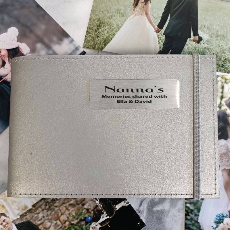 Personalised Nan Brag Album - Silver 5x7