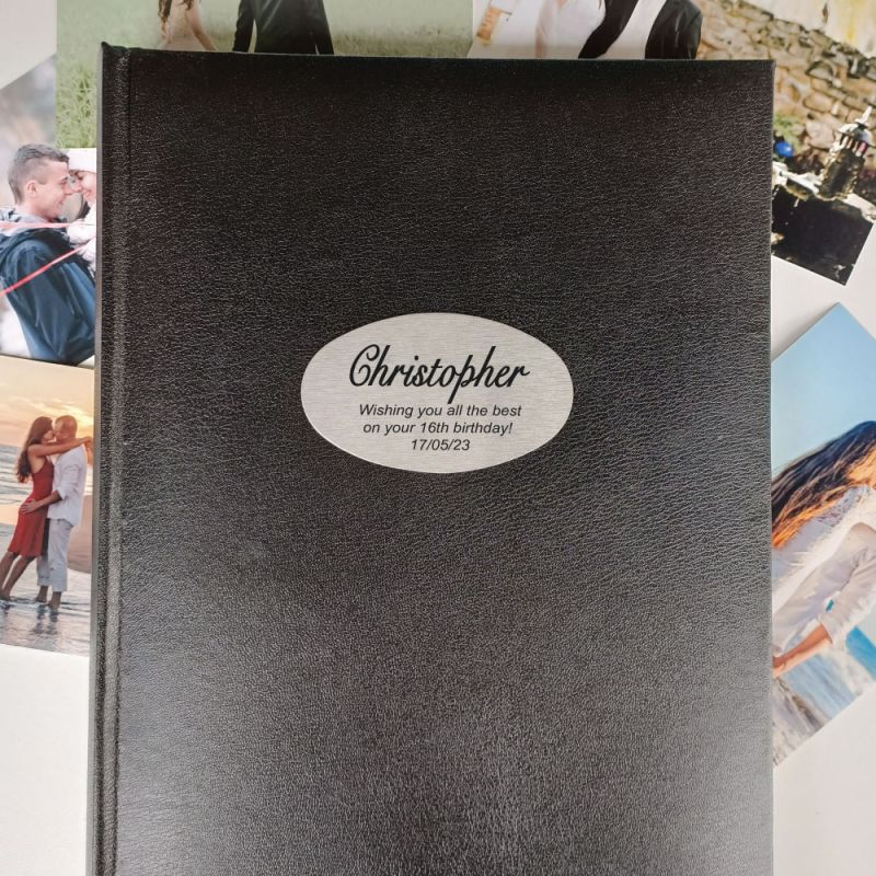 Personalised 16th Birthday Album 300 Photo Black