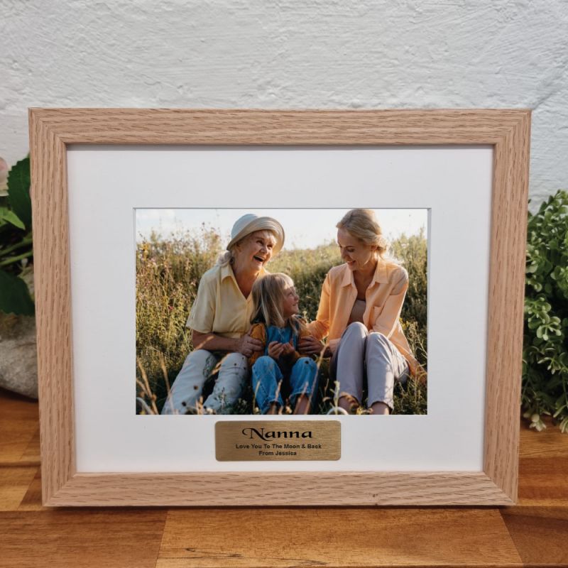 Nanna Photo Frame Victorian Natural Wood