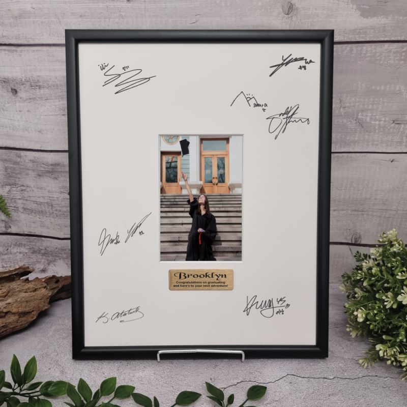 Graduation Black Signature Frame 4x6 Photo