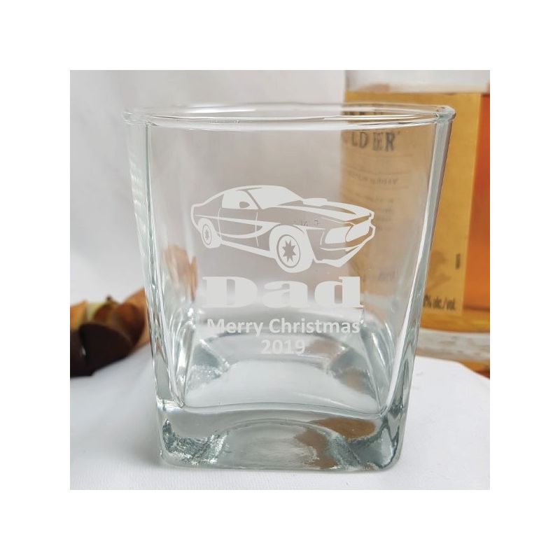 Dad Engraved Personalised Scotch Spirit Glass