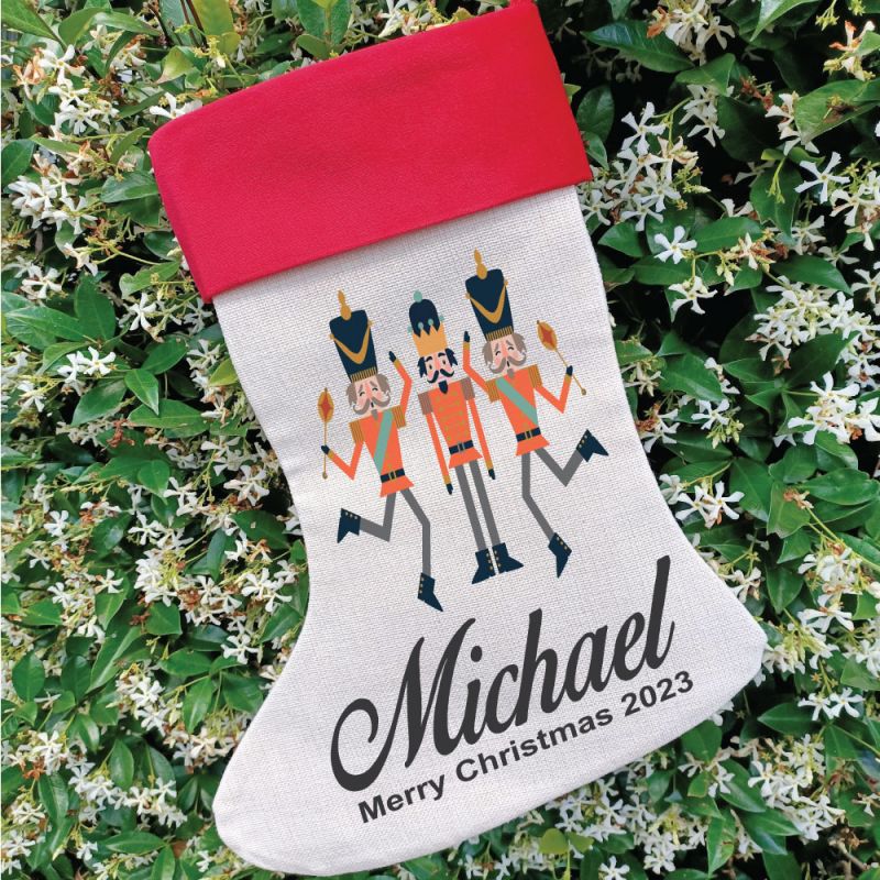 Personalised Christmas Stocking - Nutcracker