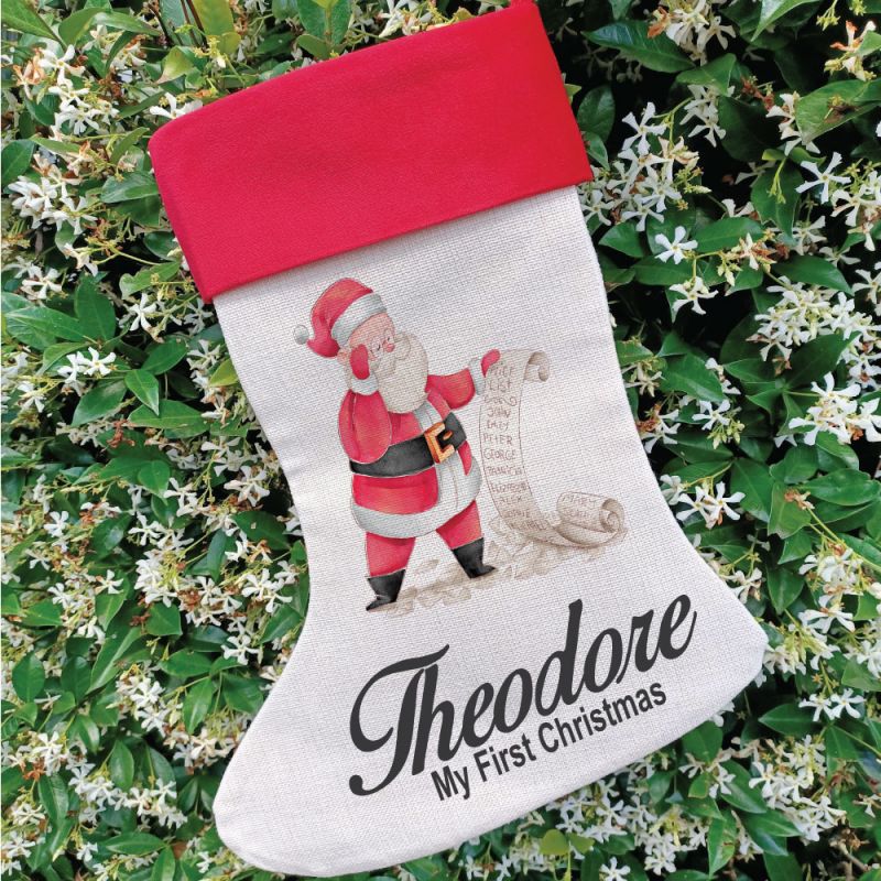 Personalised Christmas Stocking - Santas List