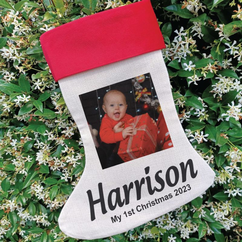 Personalised Christmas Photo Stocking