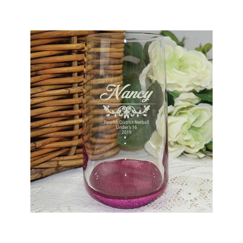 Netball Coach Engraved Personalised Glass Tumbler 