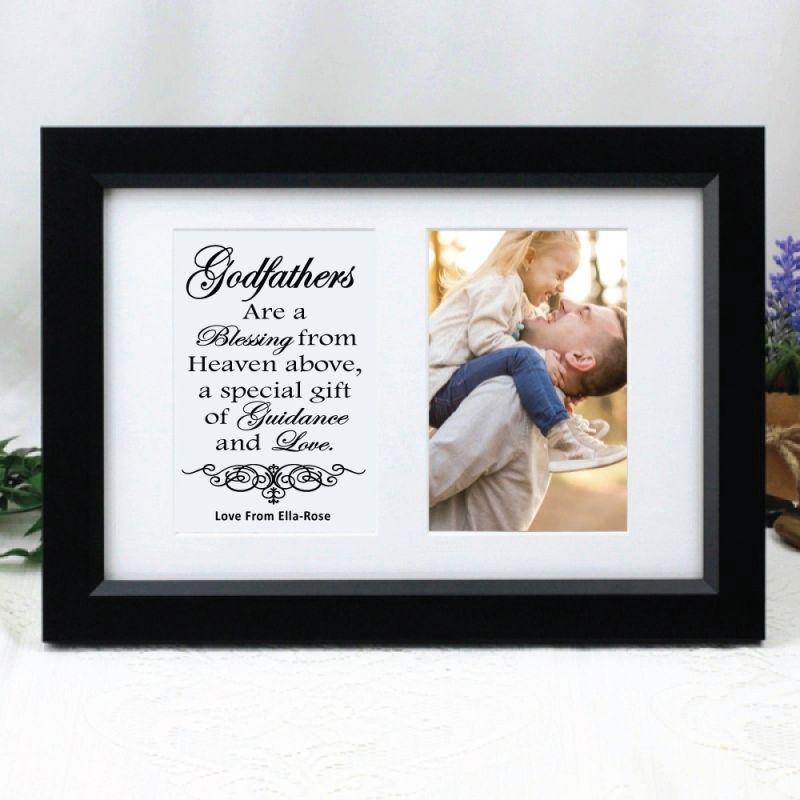 Godfather Photo Frame Typography Print 4x6 Black