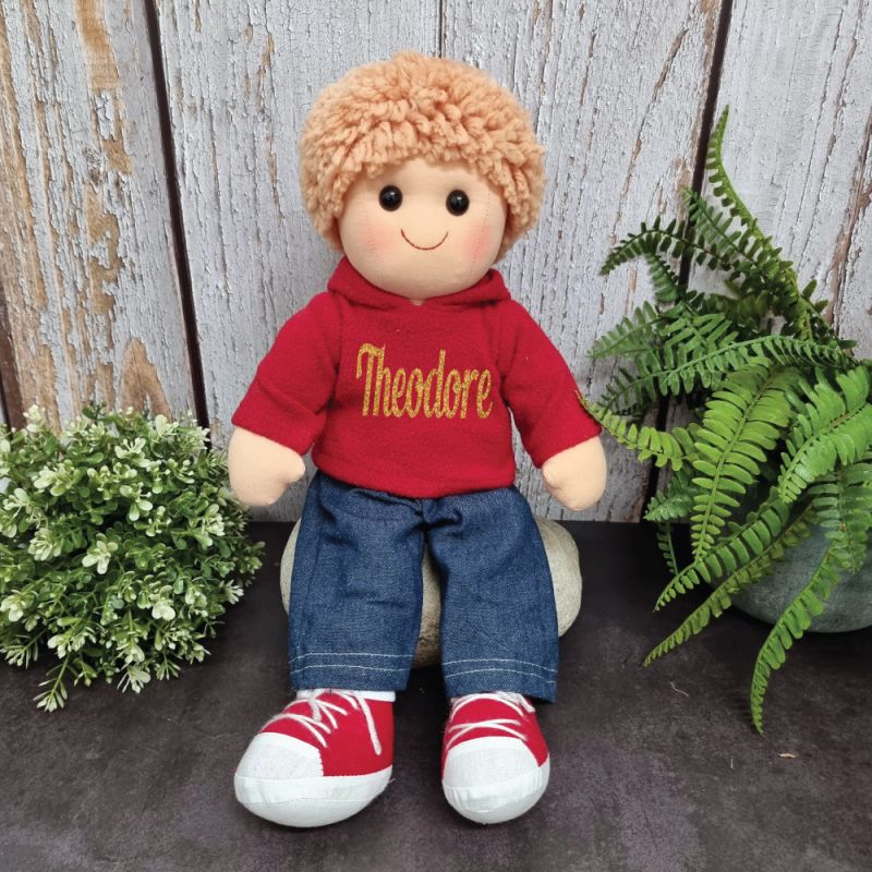 Elliot Personalised Boy Rag Doll 35cm