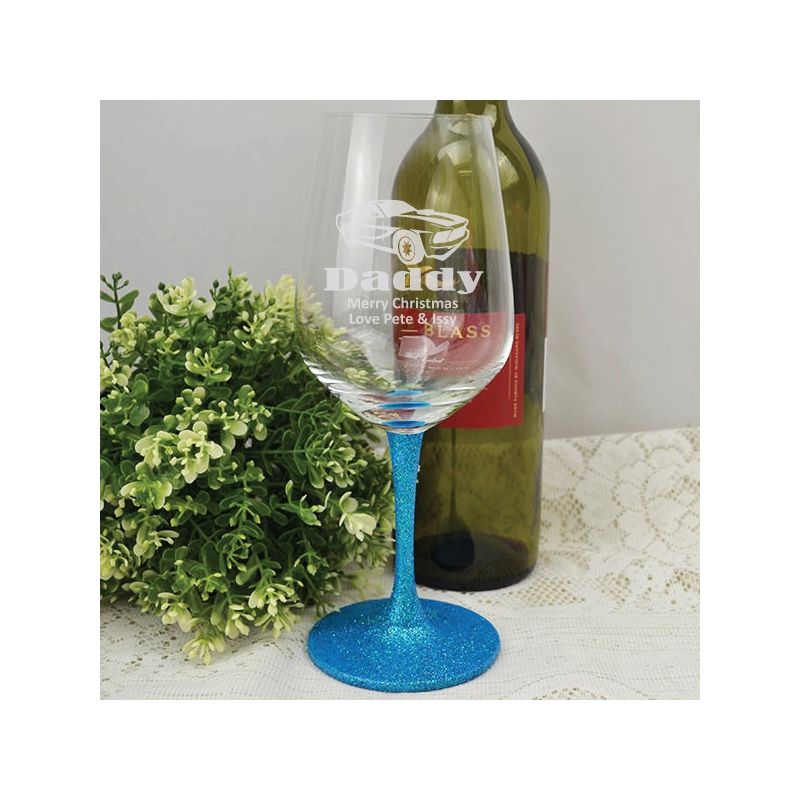 Dad  Engraved Personalised Wine Glass 450ml
