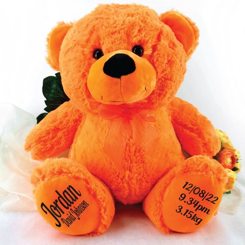 teddy bear orange