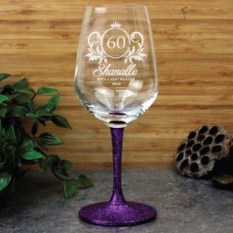 60th Wine Glasses