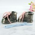 First Tooth & Curl Pewter Baby Boot Gift Set