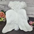 Angel Memorial Bear with Pewter Heart Urn For Ashes